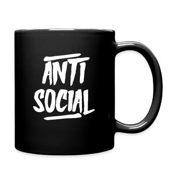 AntiSocial II W - Mug uni - noir - Droite