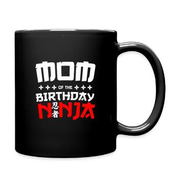 Maman du thème de la fête d’anniversaire Ninja - Mug uni - noir - Droite