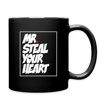 Mr steal your Heart - Saint Valentin - Mug uni - noir - Droite