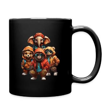 Fête Hip-Hop Sauvage - Mug uni - noir - Droite