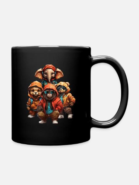 Fête Hip-Hop Sauvage - Mug uni - noir