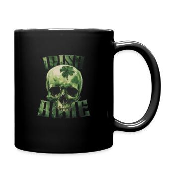 Irish Bone Green Skull St. Patricks Day - Tasse einfarbig - Schwarz - Rechts