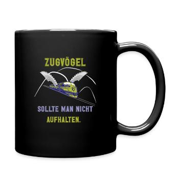 Migratory birds, travel, holidays always on the go - Full Colour Mug - black - Right