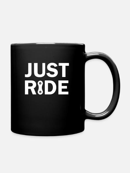 Juste Tour chaîne cycliste VTT - Mug uni - noir