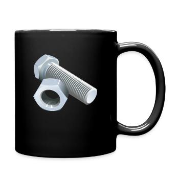 Schraube - Tasse einfarbig - Schwarz - Rechts