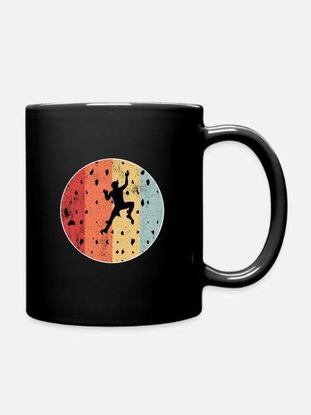 Bouldering Bouldern Cadeau d'escalade artificiel - Mug uni - noir