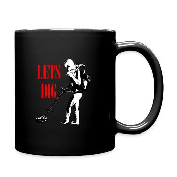 Cadeau de trésor de détecteur de pêche en métal - Mug uni - noir - Droite