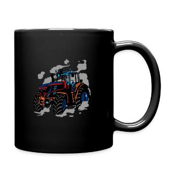 Tractor Pulling Power Full Pull Motorsport Gift - Full Colour Mug - black - Right