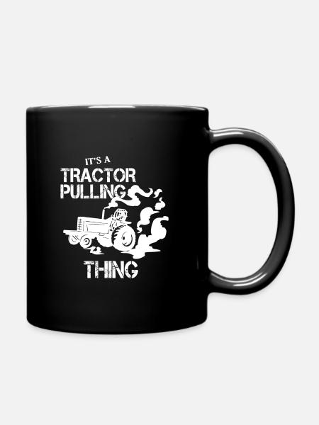 Tractorpulling Traktor Trecker Motorsport Geschenk - Tasse einfarbig - Schwarz