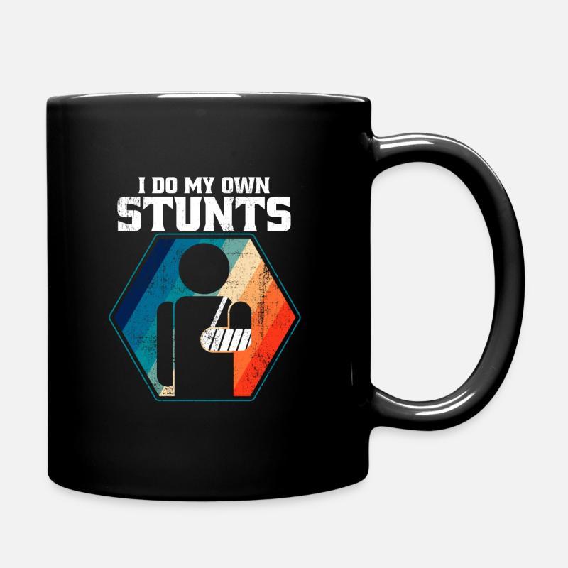 I Do My Own Stunts - Tasse einfarbig - Schwarz