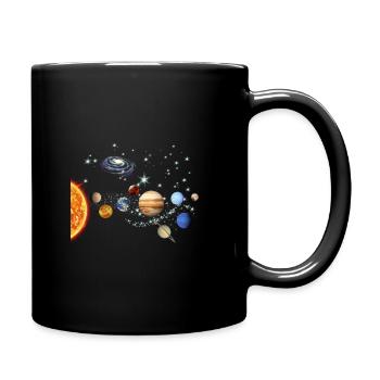 Astronomie Planètes Étoiles Lune Soleil Galaxy Space Cadeau - Mug uni - noir - Droite