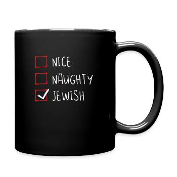 Nice Naughty Jewish - Mug uni - noir - Droite
