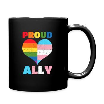 Proud Ally - Full Colour Mug - black - Right