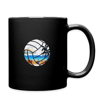Beach Volleyball Sport Team Game Cool Gift - Full Colour Mug - black - Right