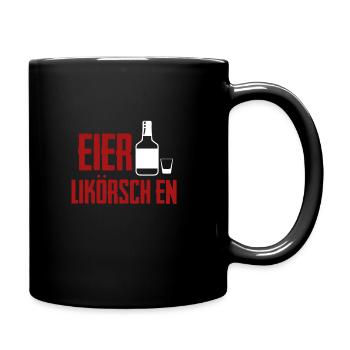 Eier Lik Likoerschen - Tasse einfarbig - Schwarz - Rechts