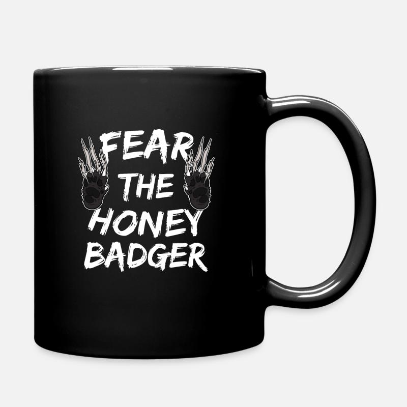 Craignez le blaireau de miel - Mug uni - noir
