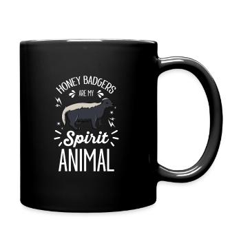 Honey Badgers Are My Spirit Animal - Mug uni - noir - Droite