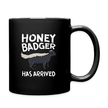 Honey Badger Has Arrived - Full Colour Mug - black - Right