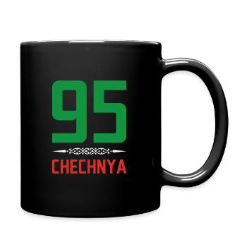 Chechen Geschenk Dagestan Tschetschenien Grosny - Tasse einfarbig - Schwarz - Rechts