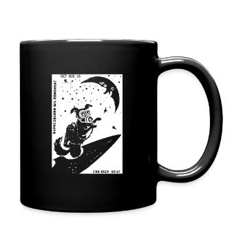 Laika URSS URSS Chien de l’espace cadeau Russie - Mug uni - noir - Droite