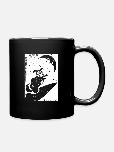Laika URSS URSS Chien de l’espace cadeau Russie - Mug uni - noir