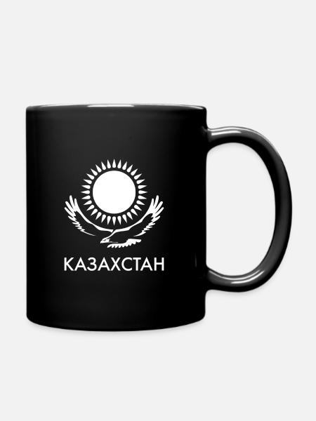 Kasachstan Geschenk Republik Kasachisch Kasachen - Tasse einfarbig - Schwarz