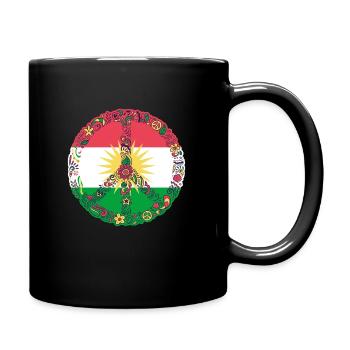 Kurdistan Heimat Kurdisch Kurde Geschenk - Tasse einfarbig - Schwarz - Rechts