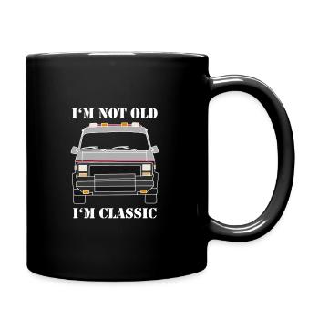 Im not old im classic Retro 80s Kult Van - Mug uni - noir - Droite