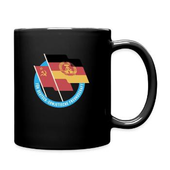 Deutsch sowjetische freundschaft Geschenk DDR Ossi - Tasse einfarbig - Schwarz - Rechts