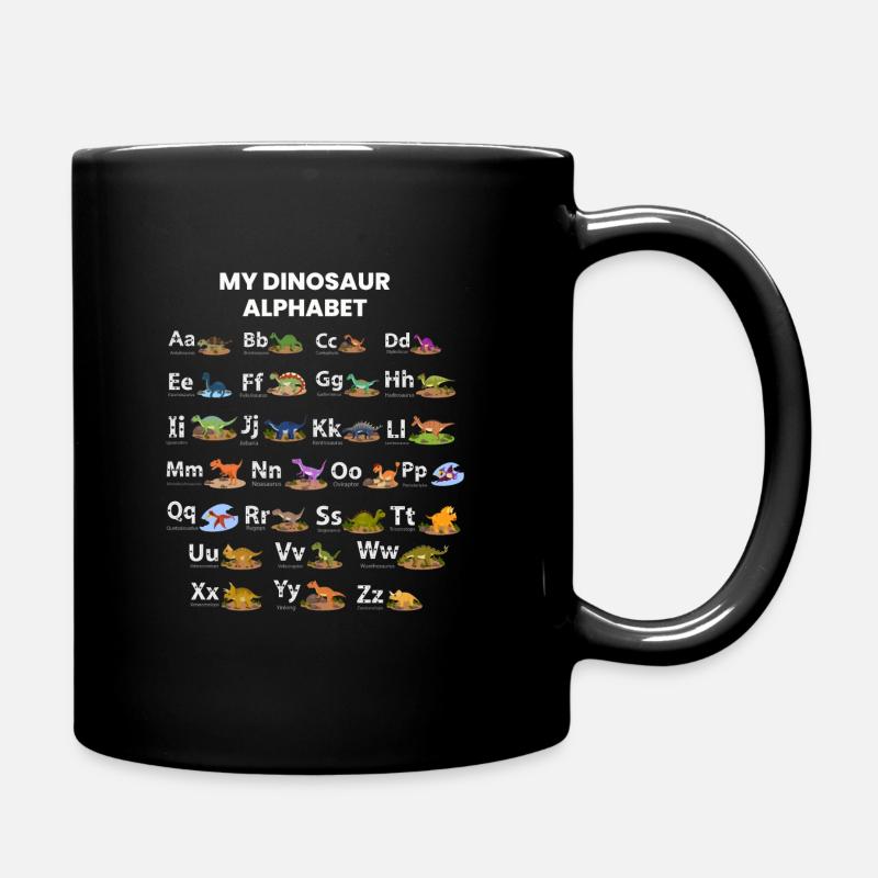 Alphabet des dinosaures - Mug uni - noir