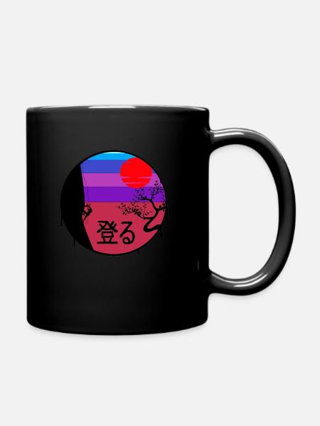 Kletter-Merch - Tasse einfarbig - Schwarz