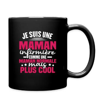 Je suis une maman infirmière - Mug uni - noir - Droite