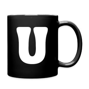 U - Full Colour Mug - black - Right
