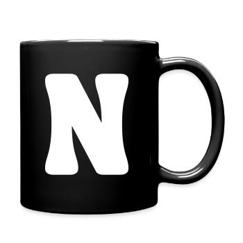 N - Full Colour Mug - black - Right