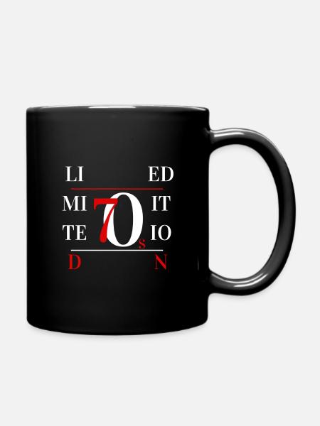 70s limited edition - Full Colour Mug - black