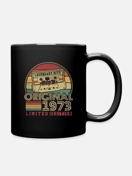 Original 1973 Vintage Birthday Gift 1973 - Full Colour Mug - black