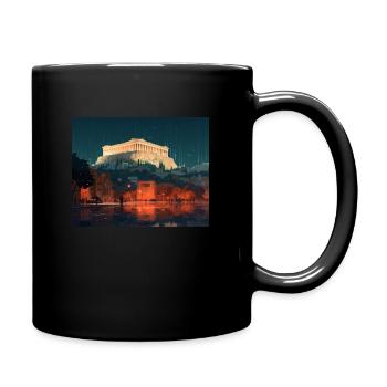 athen - Tasse einfarbig - Schwarz - Rechts