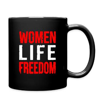 Women life freedom - Mug uni - noir - Droite
