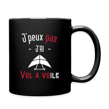 j'peux pas j'ai vol à voile - Mug uni - noir - Droite