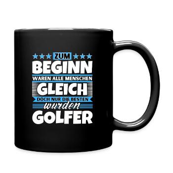 Zum Beginn gleich die besten wurden Golfer - Tasse einfarbig - Schwarz - Rechts