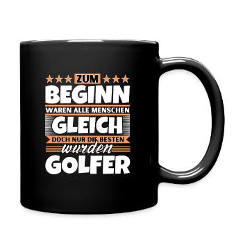 Zum Beginn gleich die besten wurden Golfer - Tasse einfarbig - Schwarz - Rechts