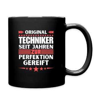 Technicians matured to perfection - Full Colour Mug - black - Right