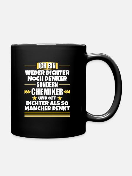 Ni poète ni penseur, mais chimiste - Mug uni - noir