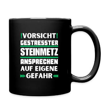 Don't talk to stressed stonemasons! - Full Colour Mug - black - Right