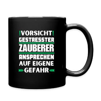 Ne parlez pas à un sorcier stressé ! - Mug uni - noir - Droite
