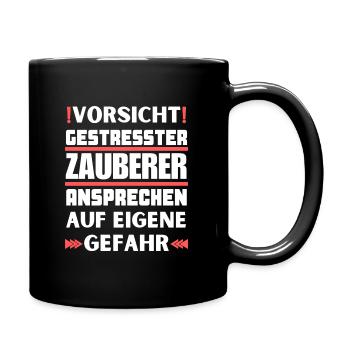 Ne parlez pas à un sorcier stressé ! - Mug uni - noir - Droite