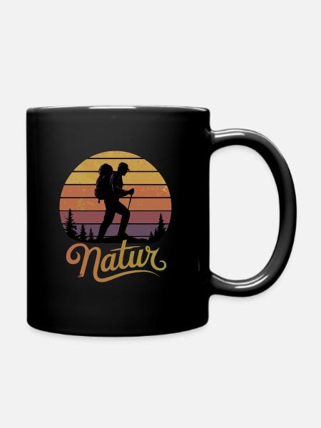 Naturfreund - Tasse einfarbig - Schwarz