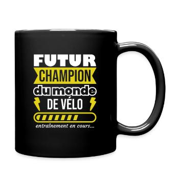 Champion du monde de vélo,cyclisme,cycliste - Mug uni - noir - Droite