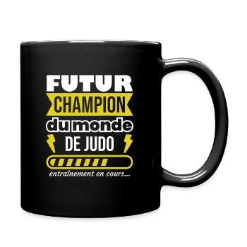 Futur champion du monde de judo,Sport,Cadeau - Mug uni - noir - Droite