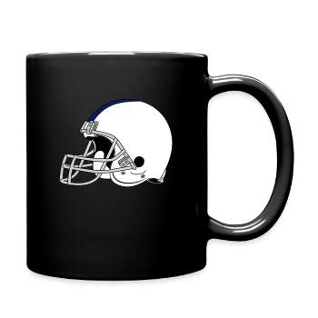 Football helmet - Full Colour Mug - black - Right